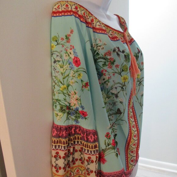 UMGEE Boho Gypsy Peasant Style Blouse Sz L NWOT - Picture 5 of 7